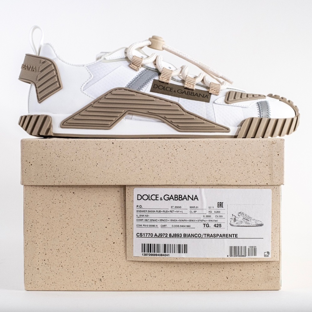 Size EU42.5 | US9.5 - DOLCE & GABBANA Men's NS1 Paneled Sneakers Authentic NEW - Picture 3 of 16